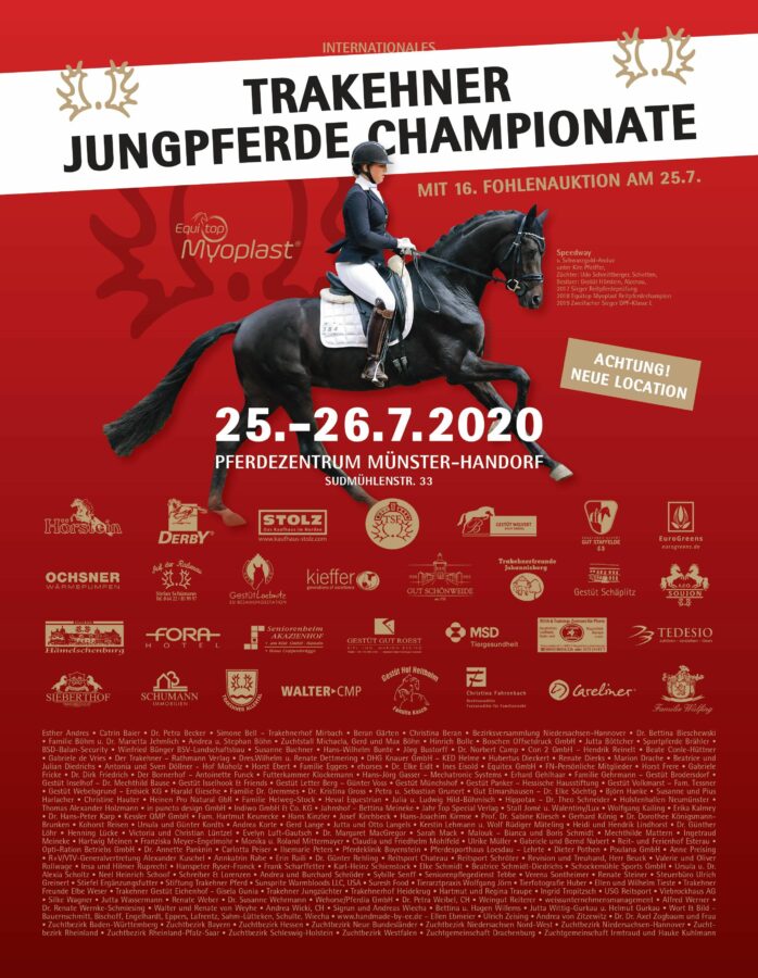 Anzeige Trakehner Jungpferde-Championate 2020